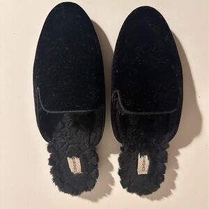 Birdies Black Velvet Phoebe Slippers
